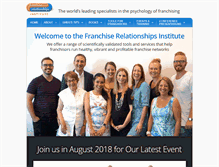 Tablet Screenshot of franchiserelationships.com